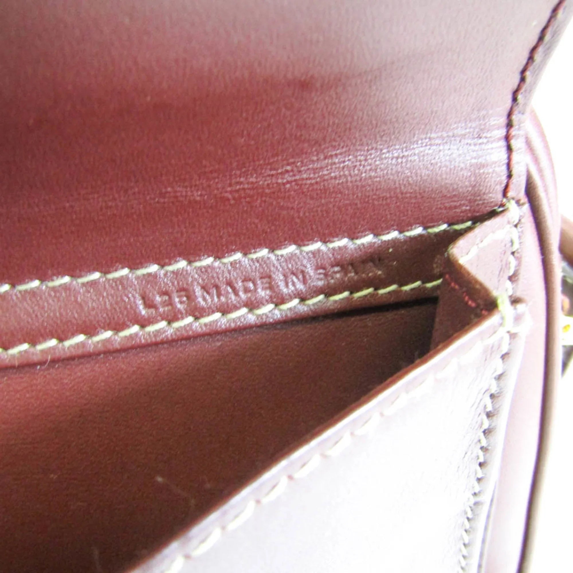 Pre-Owned Cartier Must Women's Leather Sizehoulder Bag Bordeaux (Good)