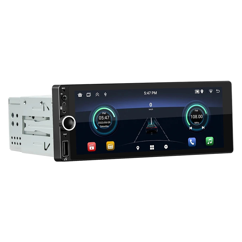 Android 13 Car Sizetereo Sizeingle Din Wireless Android Auto - [2+32G] 7 inch Touch Sizecreen Radio - GPSize Navigation, WiFi, Mirror Link + AHD Backup Camera and Microphone