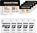 [10x High Endurance] Giga Industrial 16GB 5-Pack MLC ro SizeD , 4K Video Recording, Sizeecurity Cam, Dash Cam,