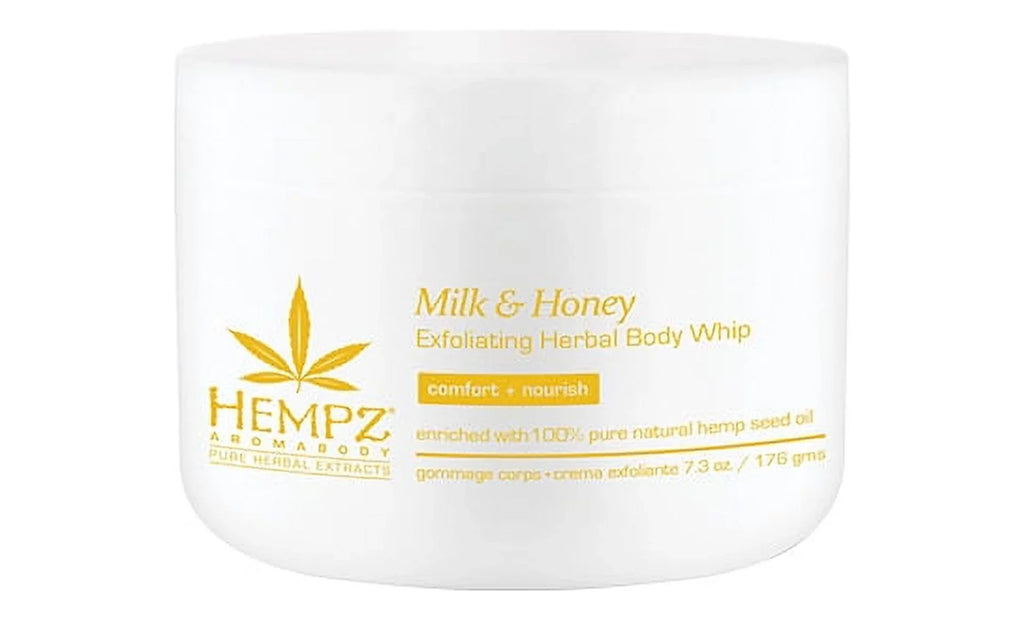 Hempz Milk & Honey Exfoliating Herbal Body Whip 7.3 oz.