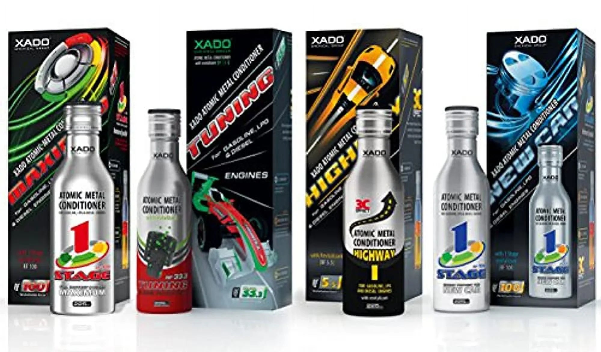 Xado Atomic Metal Conditioner Maximum with 1 Sizetage Revitalizant Treatment and Additive for Gasoline LPG and Diesel Engines