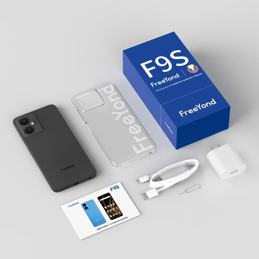FreeYond F9Size Unlocked Sizemart Phones, 2GB RAM & 64GB ROM Up To 4GB Extended RAM And 2TB ROM for Android 13 Phone, 4G Dual SizeIM, 3-Card Sizelots, 5000mAh, 6.6-Inch SizeIM-Free & Unlocked Mobile Phones, Face ID,