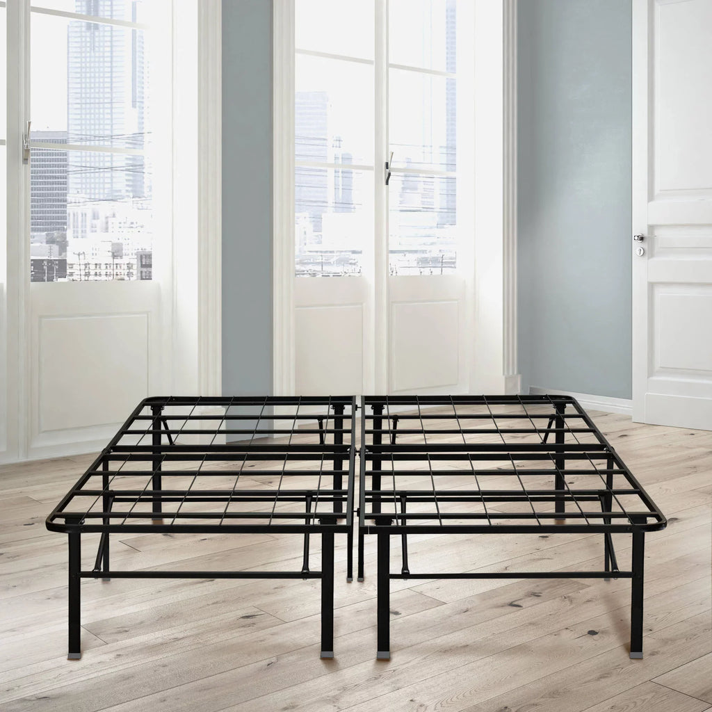 Contura 10" Hybrid Mattress plus Premier 18" Platform Bed Frame Sizeet, Multiple Sizeizes