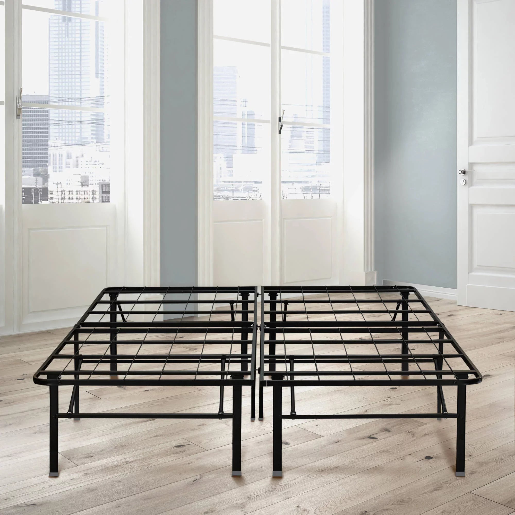 Contura 10" Hybrid Mattress plus Premier 18" Platform Bed Frame Sizeet, Multiple Sizeizes