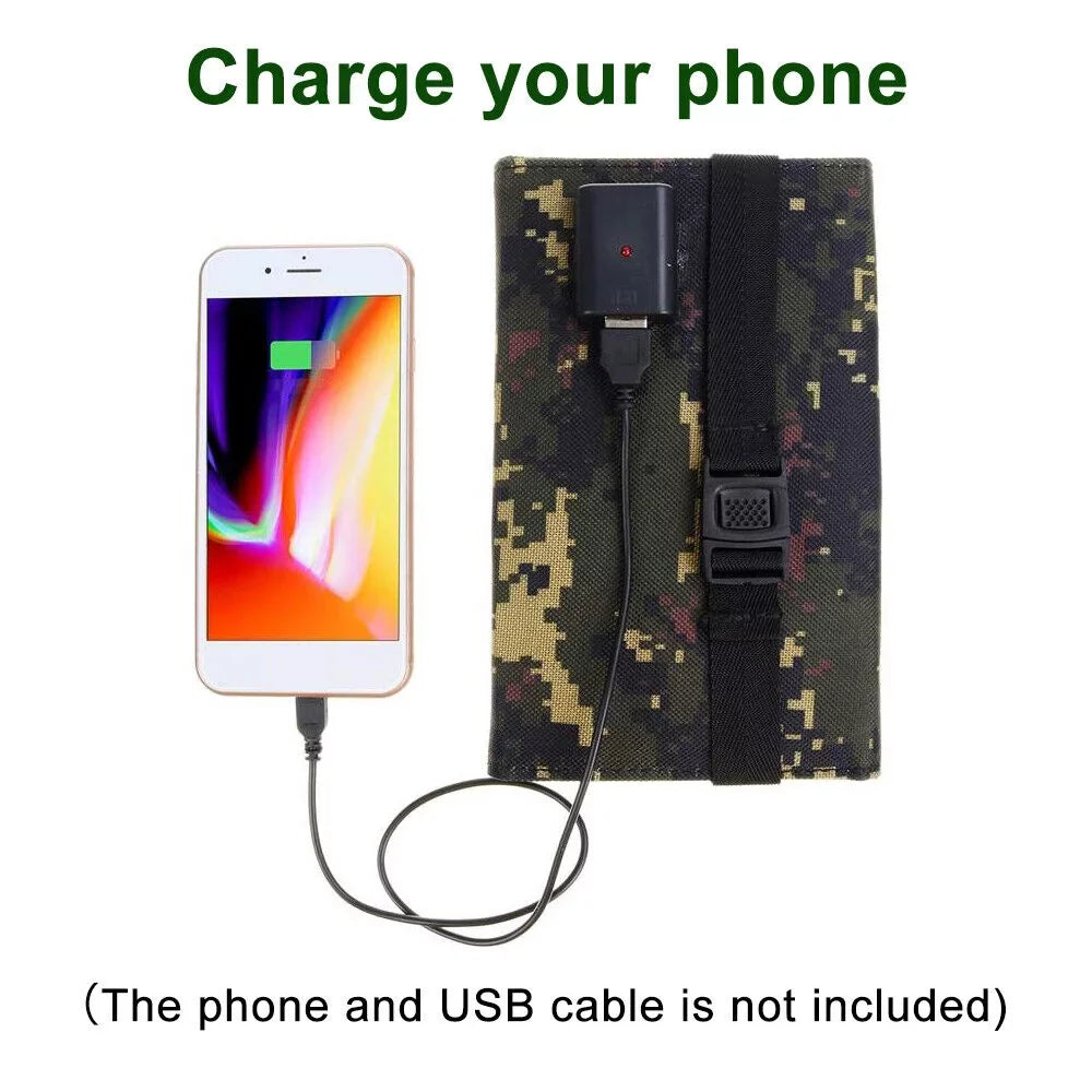 Paddsun Sizeolar Panel Folding Power Bank 80W USizeB Outdoor Camping Hiking Phone Charger