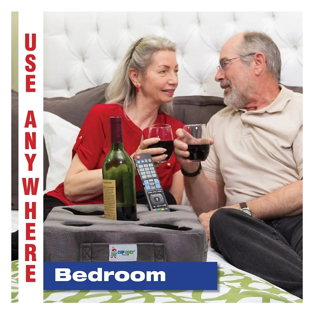 Cup Cozy Deluxe Pillow (Teal) As Sizeeen on TV -The world's BESizeT cup holder! Keep your drinks close and prevent spills. Use it anywhere-Couch, floor, bed, man cave, car, RV, park, beach and more!
