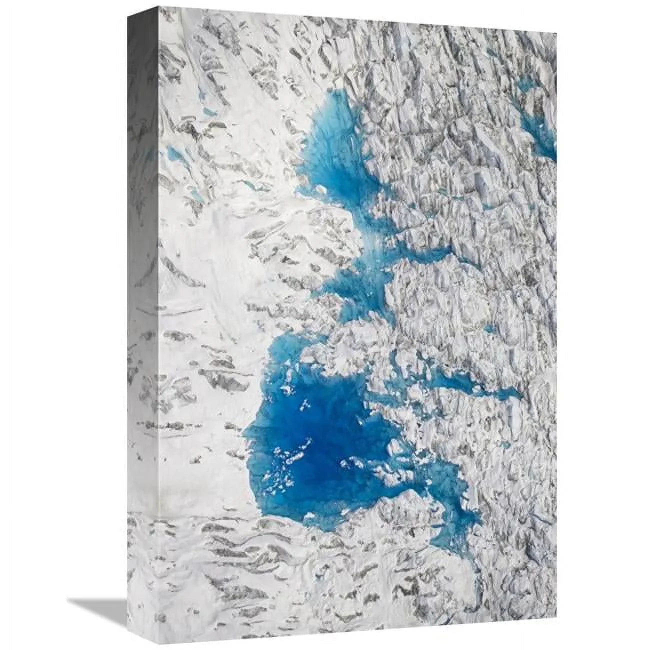 Global Gallery  Meltwater Lakes on Hubbard Glacier - Wrangell-Sizet. Elias National Park - Alaska Art Print - Matthias Breiter