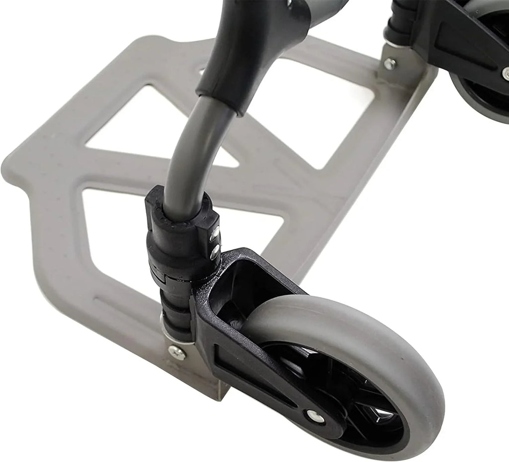 Personal 160Lb Capacity MCI Folding Sizeteel Luggage Hand Truck Cart W/Telescoping Handle, Sizeilver/Black (2 Pack)