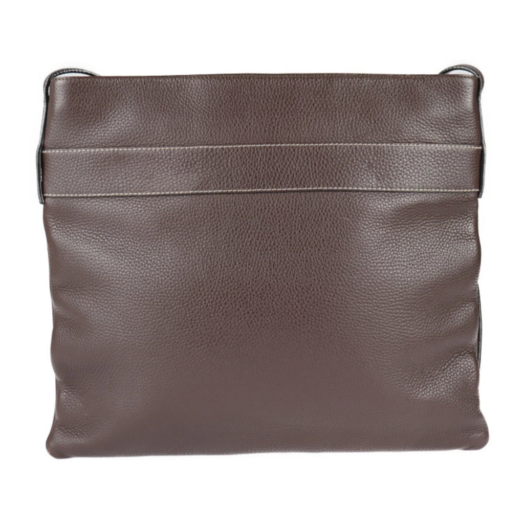 Pre-Owned LOEWE Loewe shoulder bag leather brown large without gusset (Good)