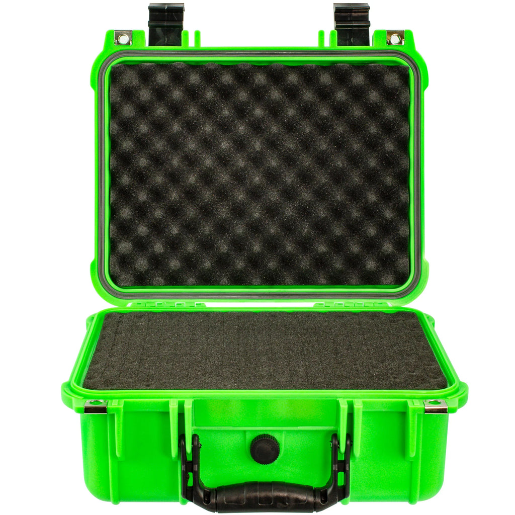 Eylar Gear and Camera Hard Case Waterproof with Pillow 13.37 inch Neon Green