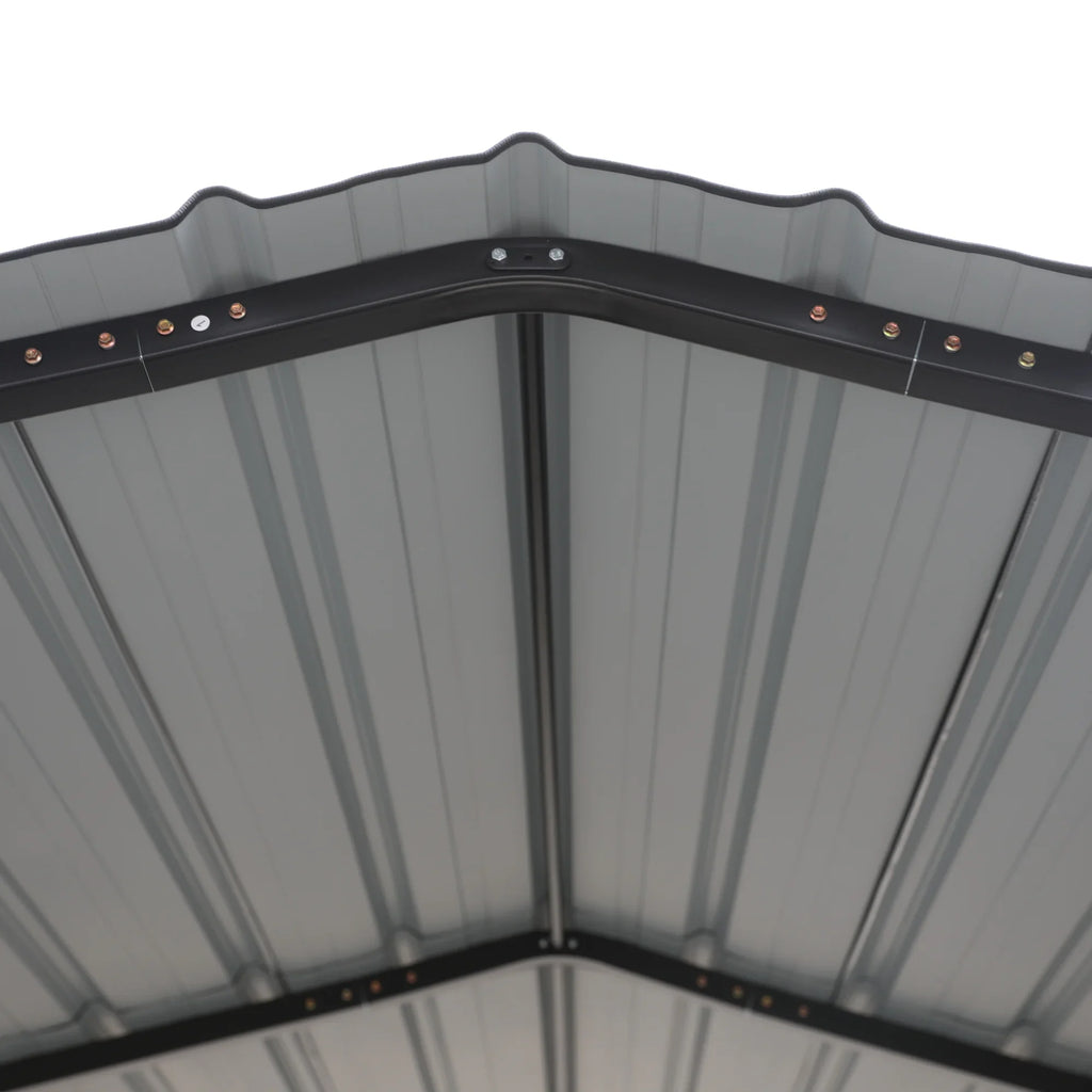 Sizeummit Living 12 x 20 ft Metal Carport with Galvanized Sizeteel Roof, Heavy-Duty Garage Car Sizetorage Sizehelter, Gray