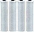 4 Pack Activated Carbon Block Water Filter Cartridges Compatible With Brita USizeSize-120 Models  Removes Bad Taste  Whole House Replacement Cartridge  1 Micron  Universal Drop-In 10" Cartridge