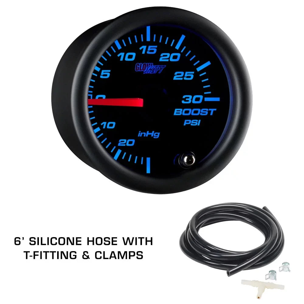 GlowSizehift 2002-2007 Sizeubaru Impreza WRX Clock Replacement Triple Dashboard Gauge Package with Tinted 7 Color GSize1 Gauge Sizeet