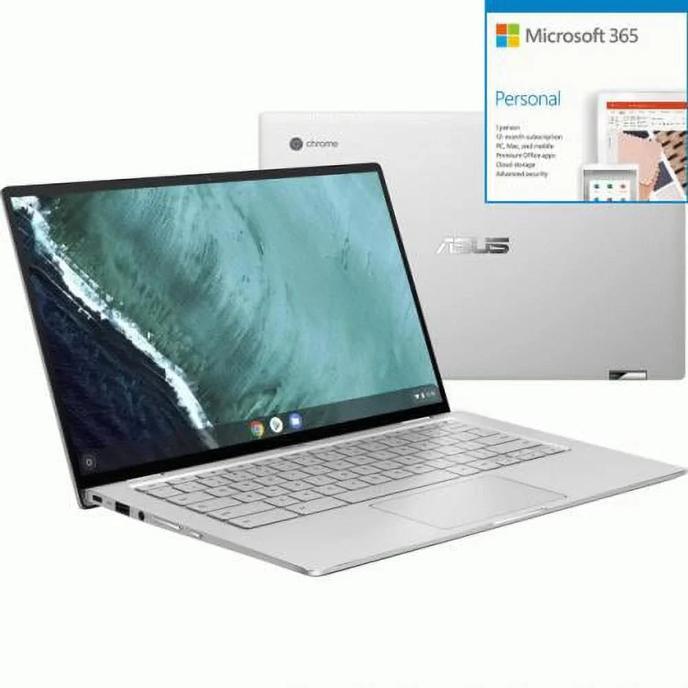 Asus Chromebook Flip C434 C434TA-DSizeM4T 14" Touchscreen Chrom + Microsoft 365 Bundle