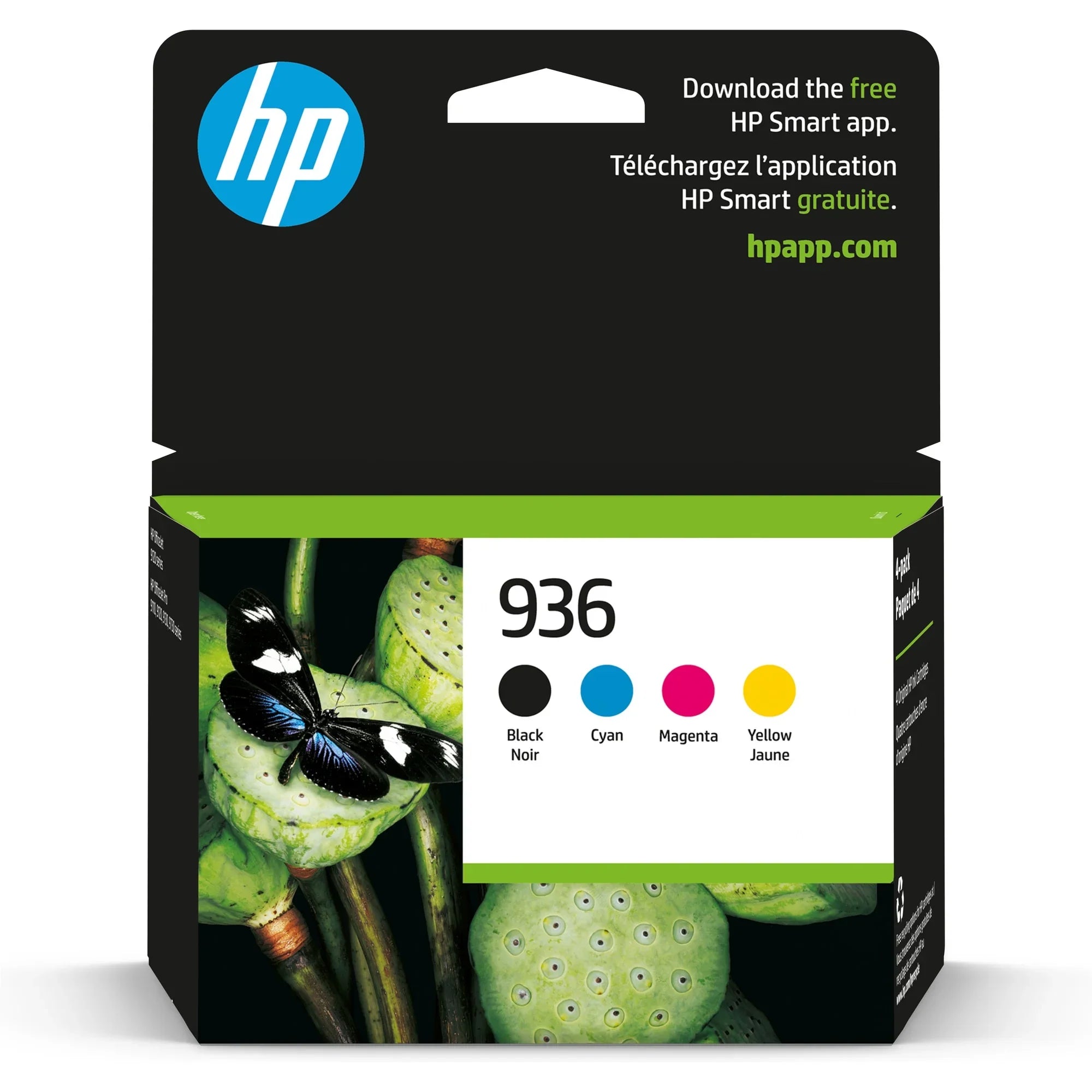 HP 936 CMYK Original Ink Cartridge 4-Pack