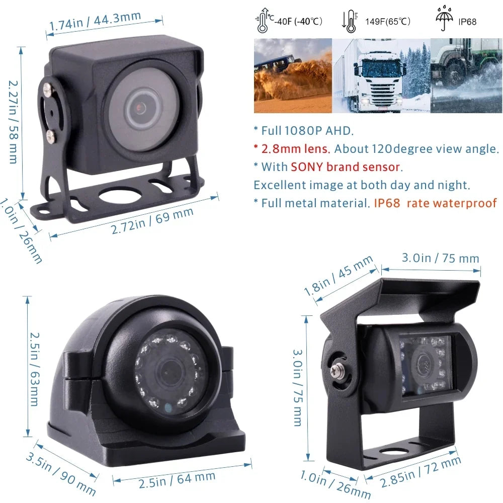 JOINLGO (1TB SizeSizeD Included) 8-CH GPSize WiFi 4G 1080N Truck Mobile Vehicle Car DVR MDVR Video Recorder Kit Real-time Monitor on PC Phone with Waterproof IR Car Cameras for Fleet RV Van