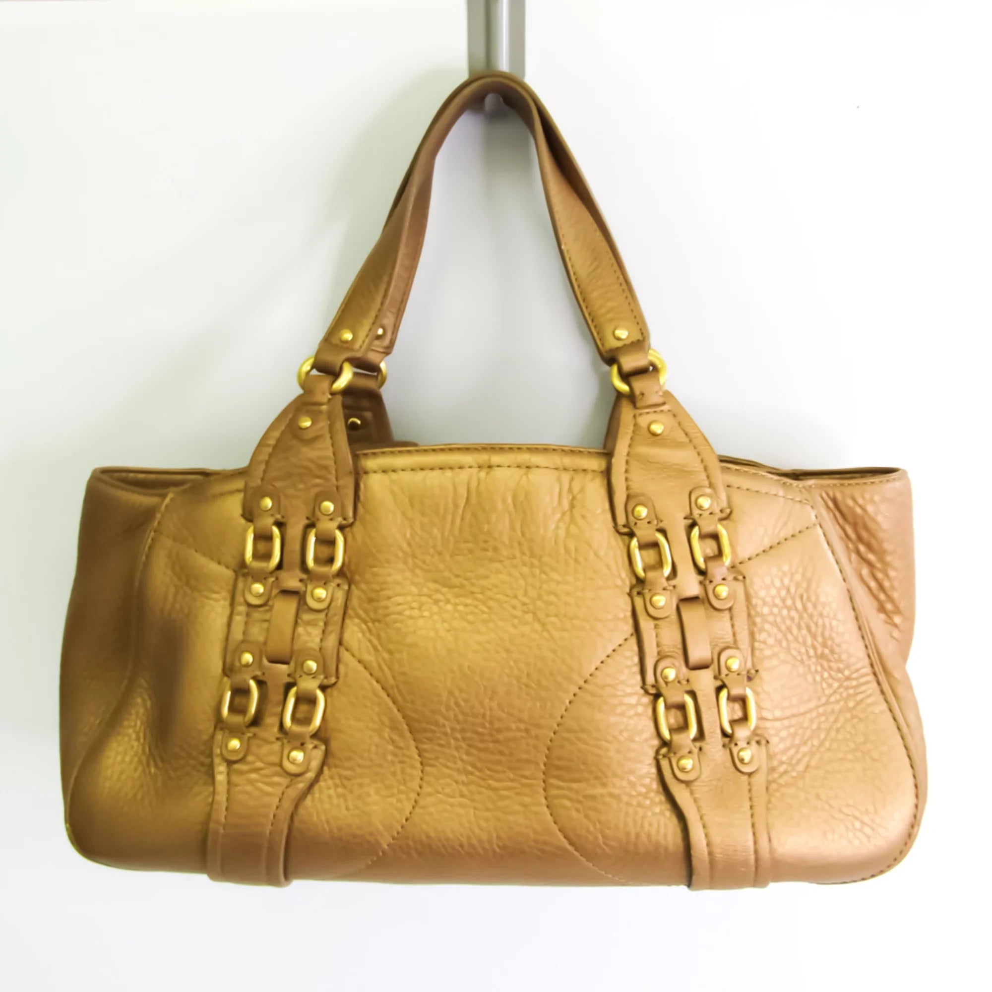 Pre-Owned Cole Haan Women's Leather Handbag Gold (Good)