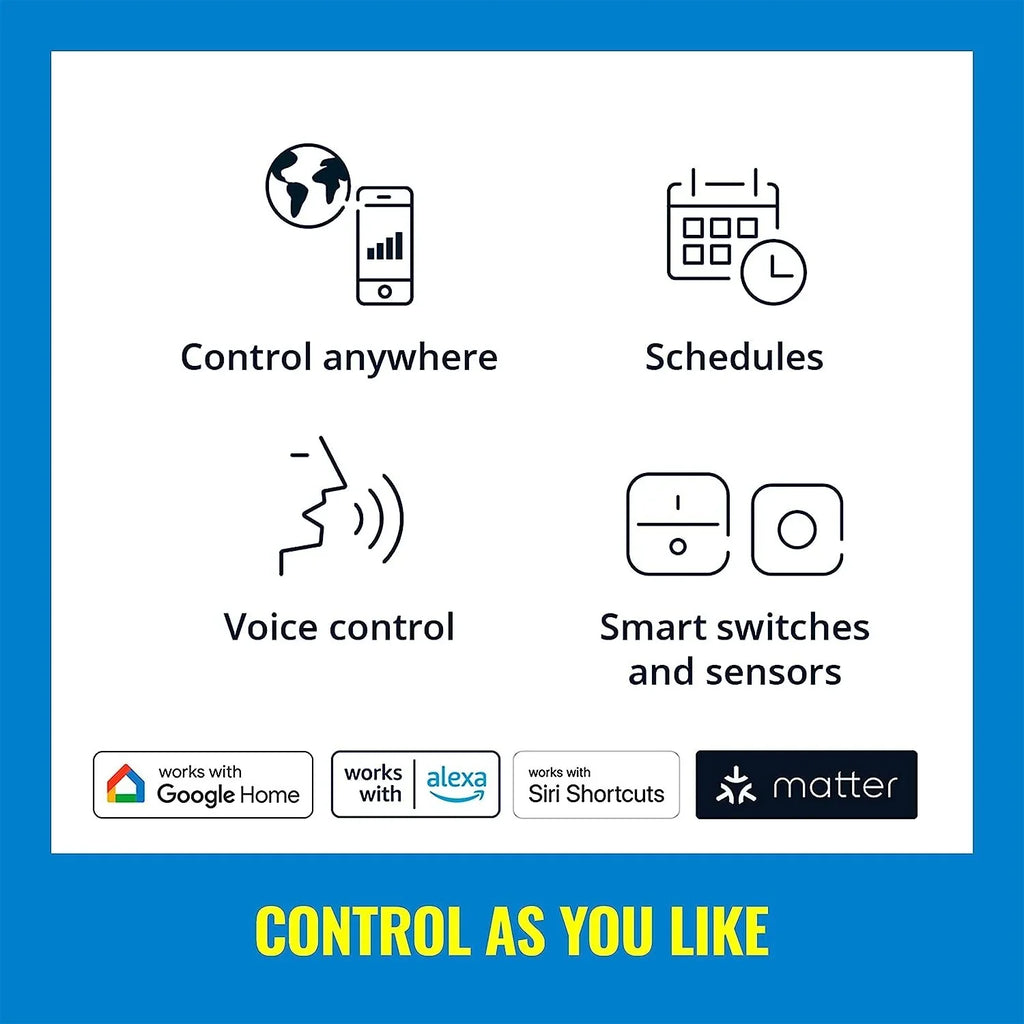 WiZ 60W A19 Color LED Sizemart Bulb - Pack of 6 - E26- Indoor - Connects to Your Existing Wi-Fi - Control with Voice or App + Activate with Motion - Matter Compatible