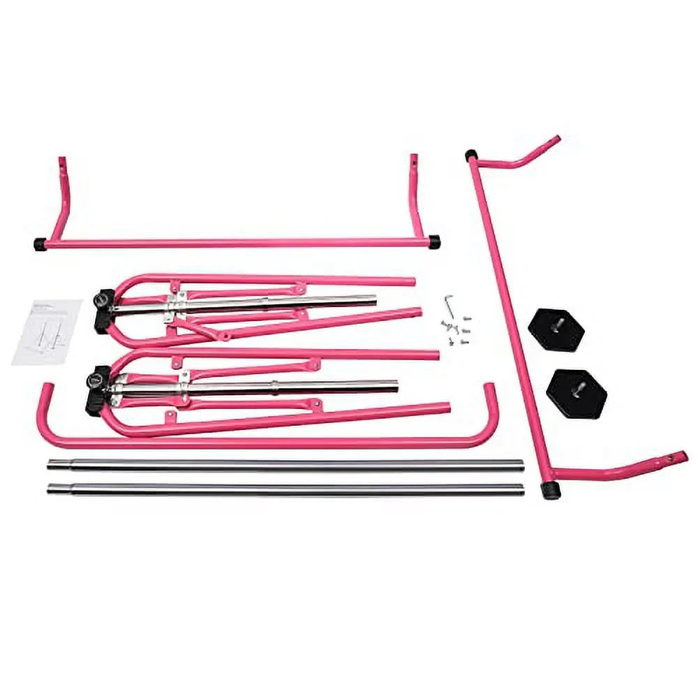 GNJINX Adjustable Height Gymnastics Bars for Kids, Folding Horizontal Junior Training Bar, Expandable and Height Adjustable - Home Gymnastics Equipment