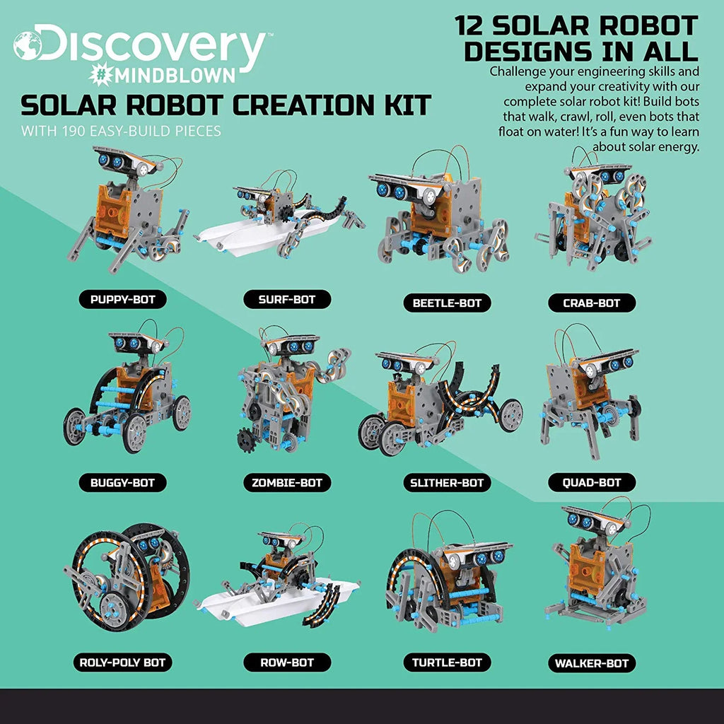 Discovery Kids Mindblown SizeTEM 12-in-1 Sizeolar Robot