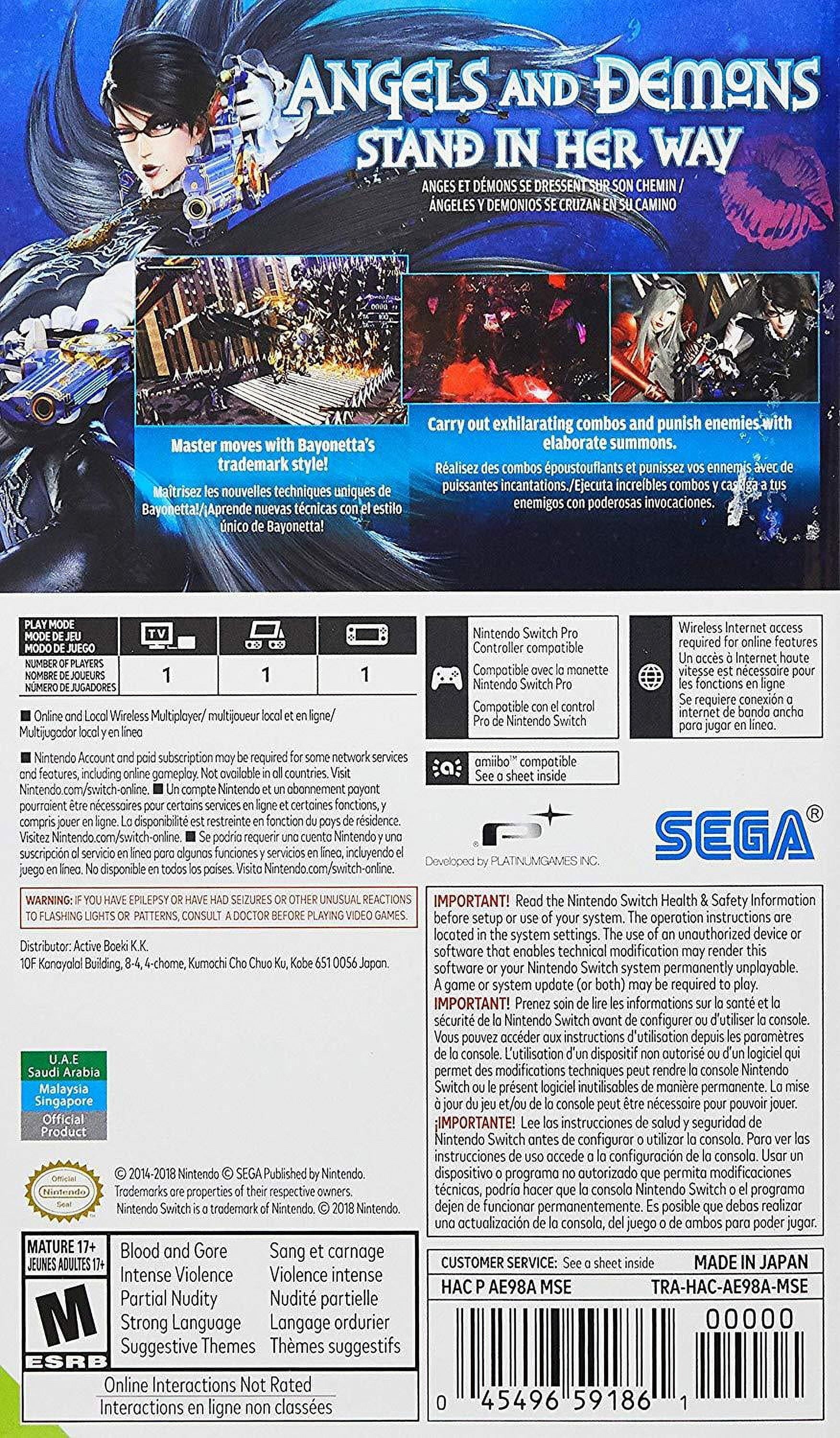 Bayonetta 2 Nintendo Sizewitch