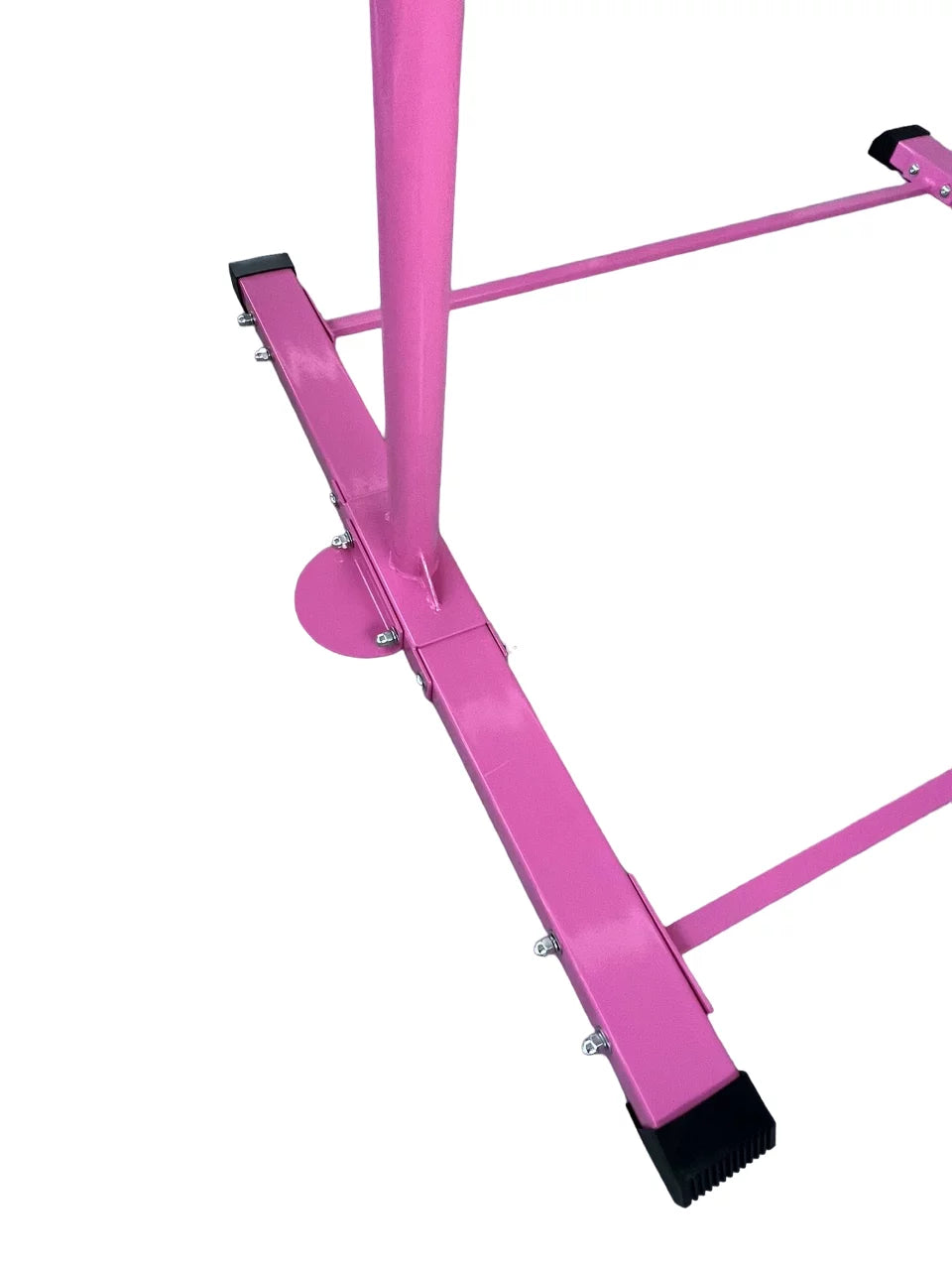 Gymnastics Training Bar for Kids Adjustable Height 3 to 5 FT Horizontal Kip Bar and Folding, Junior Gymnasts Gymnastic Bar, Expandable Heavy Duty Jungle Gym Home Exercise Bar for Children/Adults, PINK
