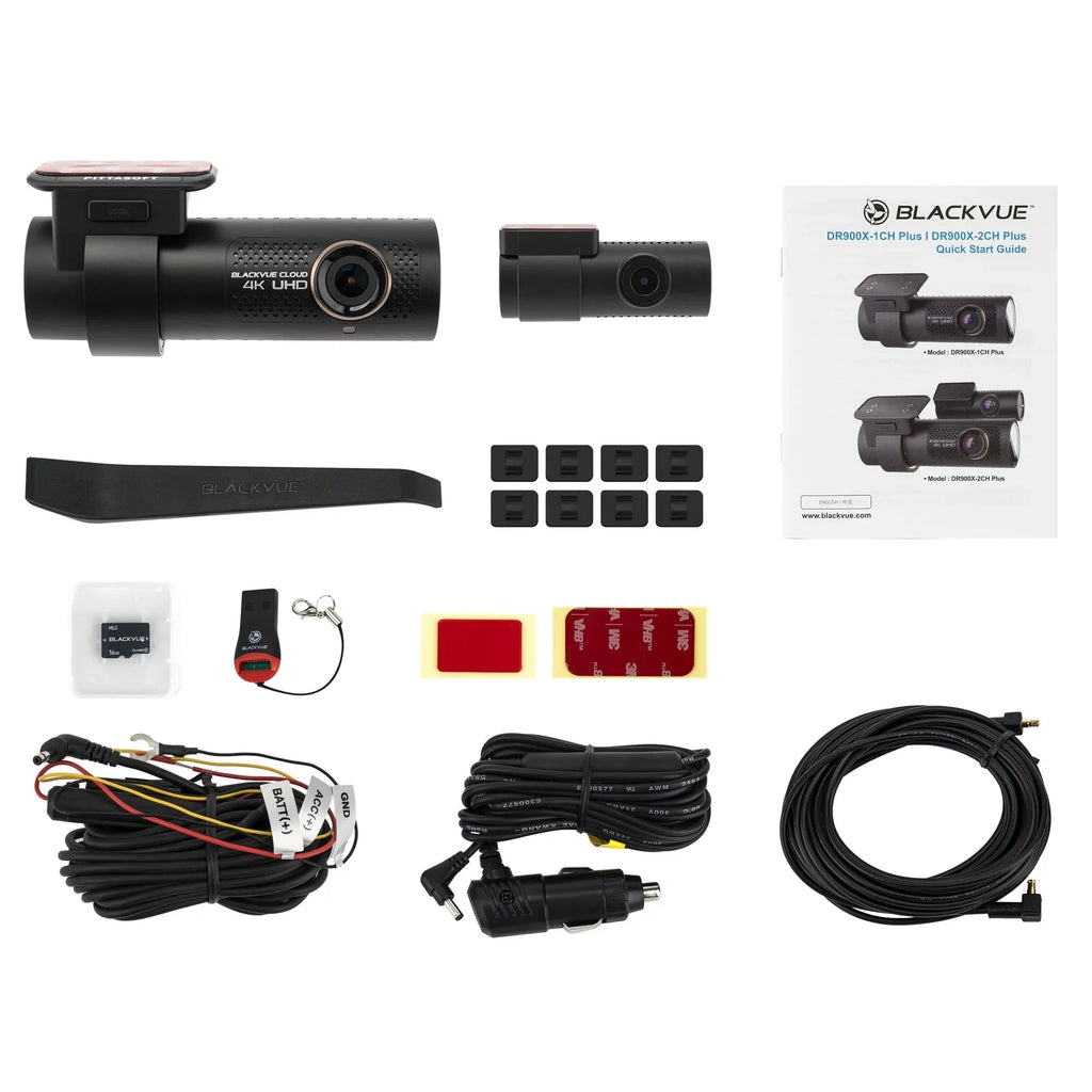 Restored BlackVue DR900X-2CH Cloud Dashcam Plus with 64GB microSizeD Card 1.5 lb (Refurbished)