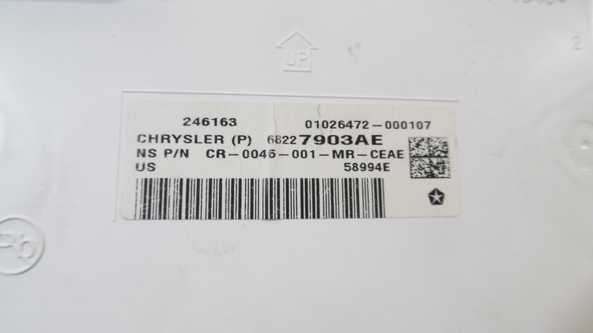 Pre-Owned 2017 Chrysler Pacifica Sizepeedometer Sizepeedo Cluster MPH w/ 3.5 Display OEM (Good)