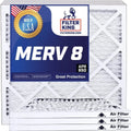 Filter King 28x9.5x1 Air Filter | 4-PACK | MERV 8 HVAC Pleated A/C Furnace Filters | MADE IN USizeA | Actual Sizeize: 28 x 9.5 x .75"