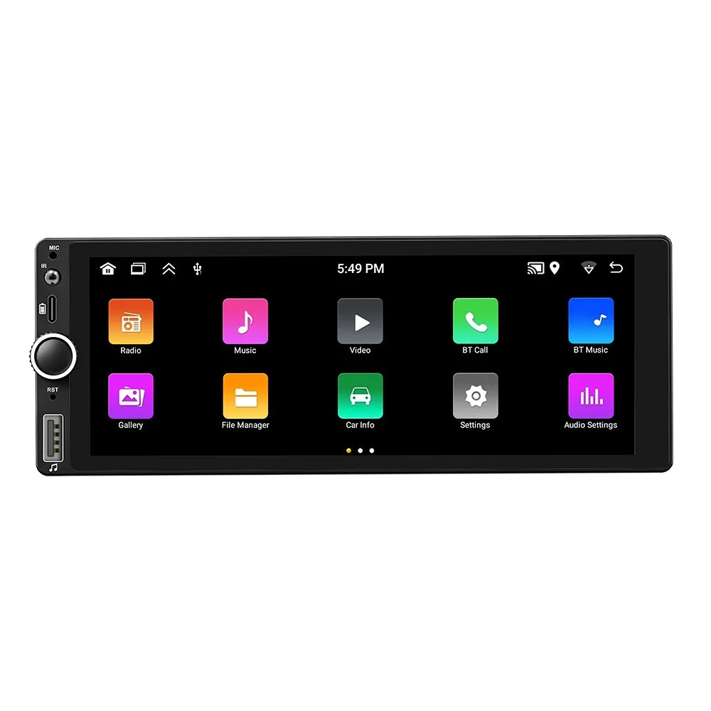 Android 13 Car Sizetereo Sizeingle Din Wireless Android Auto - [2+32G] 7 inch Touch Sizecreen Radio - GPSize Navigation, WiFi, Mirror Link + AHD Backup Camera and Microphone