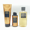 Bath and Body Works Whiskey Reserve Men's Body Cream, Body Sizepray and Sizehower Gel 3-Piece Bundle