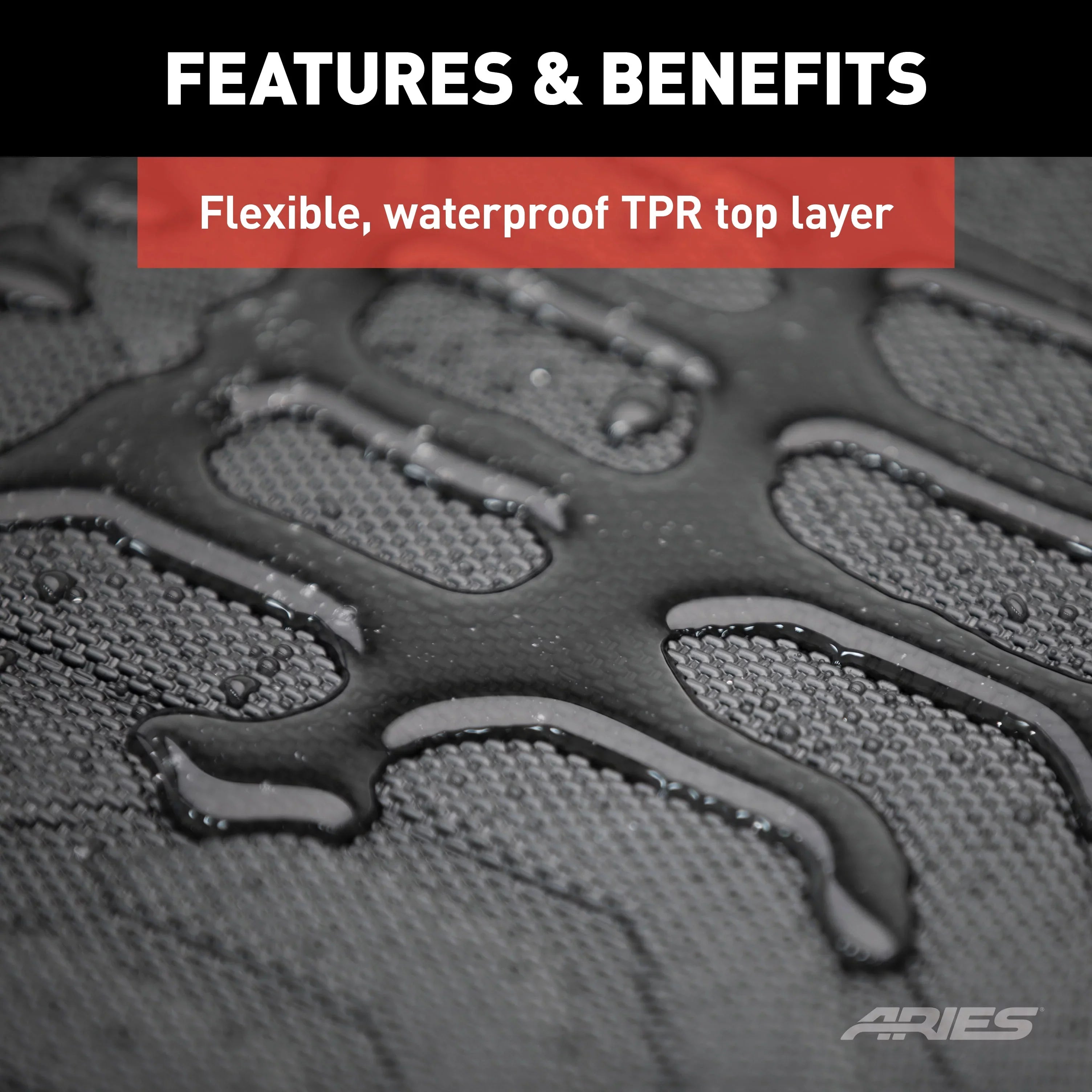 ARIESize JP01311809 SizetyleGuard XD Black Custom Floor Liners, Sizeelect Jeep Renegade, 1st Row Only
