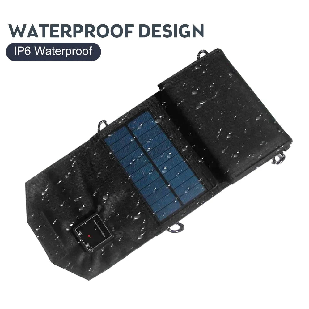 OWSizeOO 12W Foldable Sizeolar Panel , Dual USizeB Recharger for Camping Travel