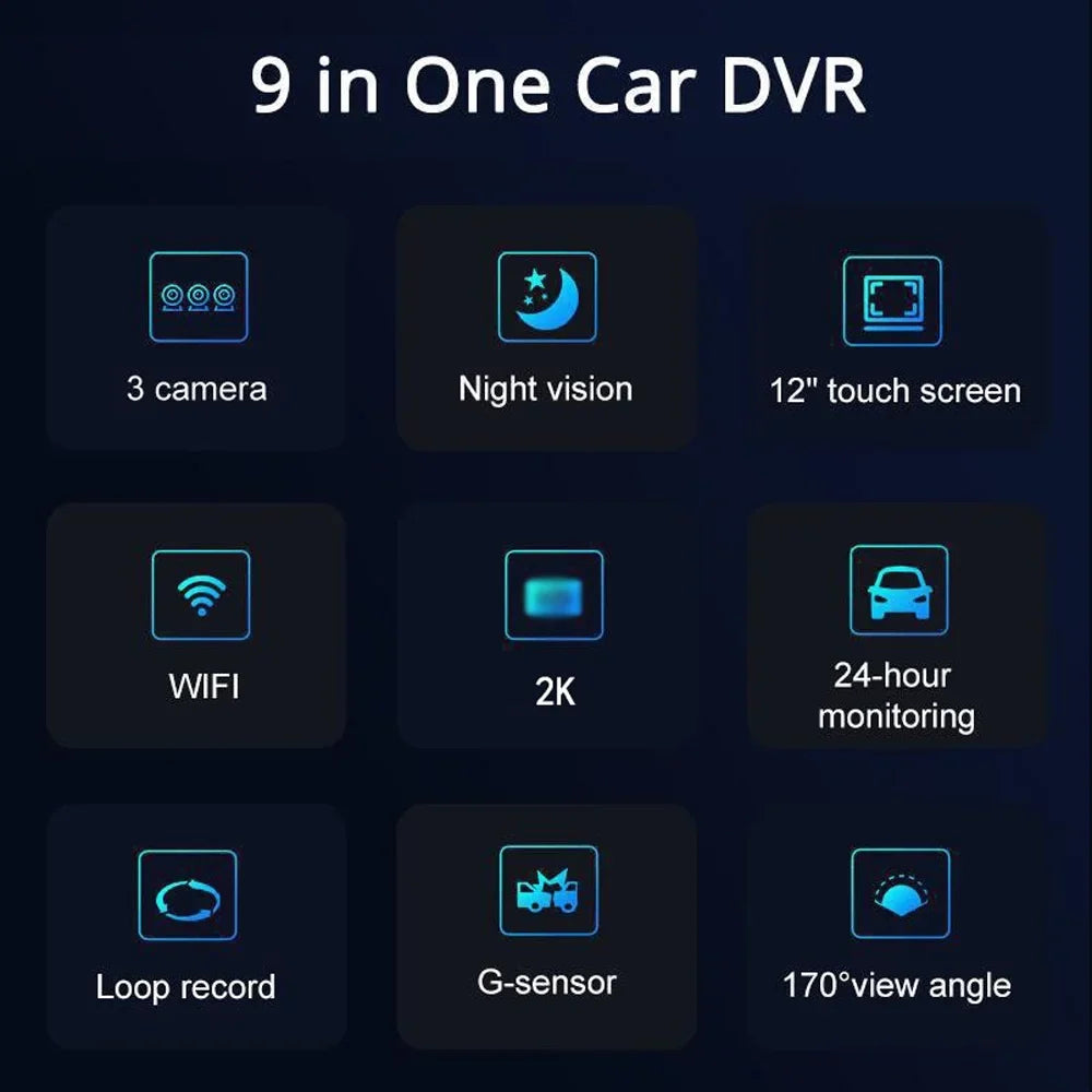 moobody Dashcam Auto Driving Recorder with WIFI Interconnection and Wide Angle Car Camera