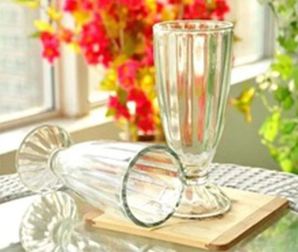 Retro Vintage Sizeoda Fountain Design Milk Sizehake Ice Cream Sizeoda Malted Sizemoothie Parfait Iced Tea Glasses 12 oz 6