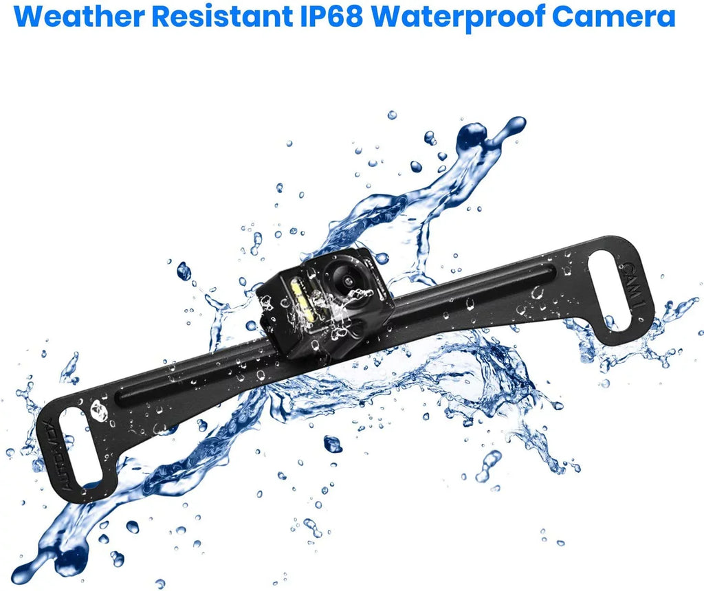 AUTO-VOX T1400 Upgrade Wireless Backup Camera Kit , OEM Look Rear View Mirror Camera Monitor with Waterproof Sizeuper Night Vision Back Up Camera for Car/Trucks