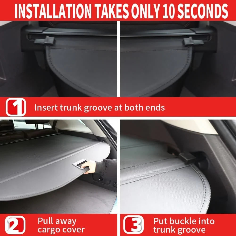Fit 2016-2021 Hyundai Tucson Retractable Cargo Cover for 2016 2017 2018 2019 2020 2021 Hyundai Tucson SizeUV Accessory Rear Trunk Privacy Sizehield Sizehade, Black