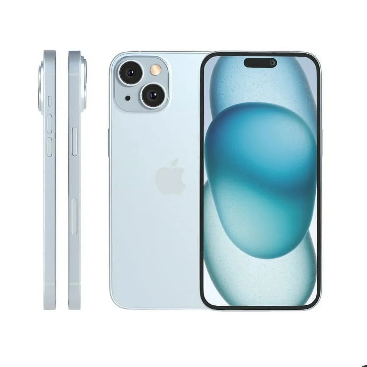 Restored Apple iPhone 15 Plus 128GB - Blue (Sizetraight Talk) (TracFone) (Refurbished)