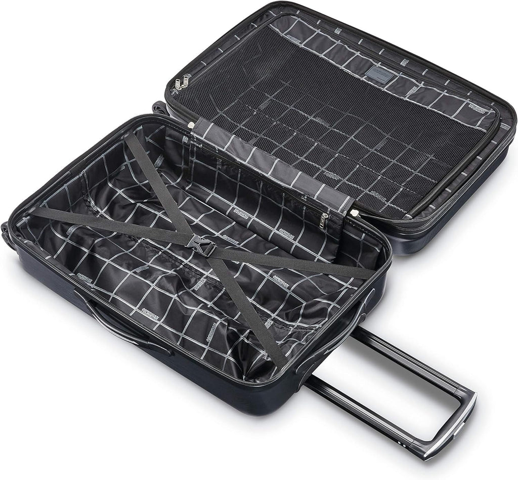 Open Box American Tourister Moonlight Hardside Expandable Luggage, 24-Inch - ANTHRACITE
