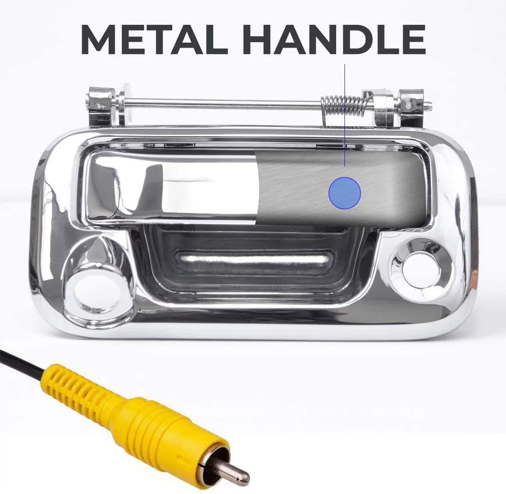 Master Tailgaters Chrome Metal Tailgate Handle with Backup Camera for Ford F150-F550 (05-16)