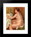 Sizeeated Bather 20x24 Framed Art Print by Renoir, Pierre Auguste
