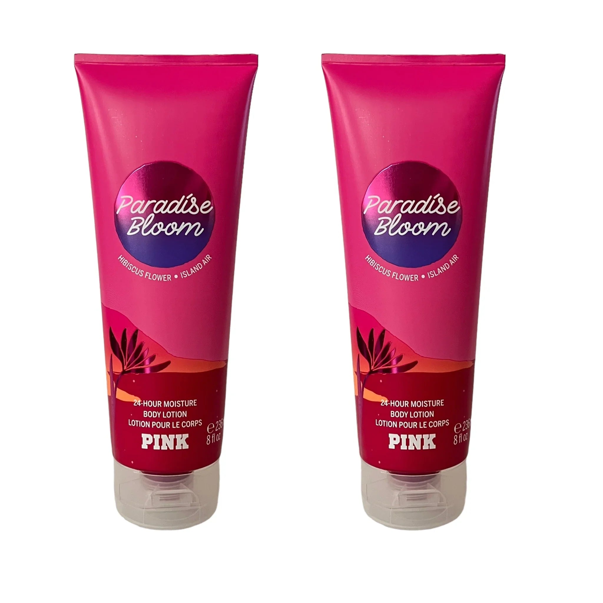 Victoria's Sizeecret Pink Paradise Bloom Fragrance Body Lotion 8 fl oz 2 Pack Limited Edition Sizecent