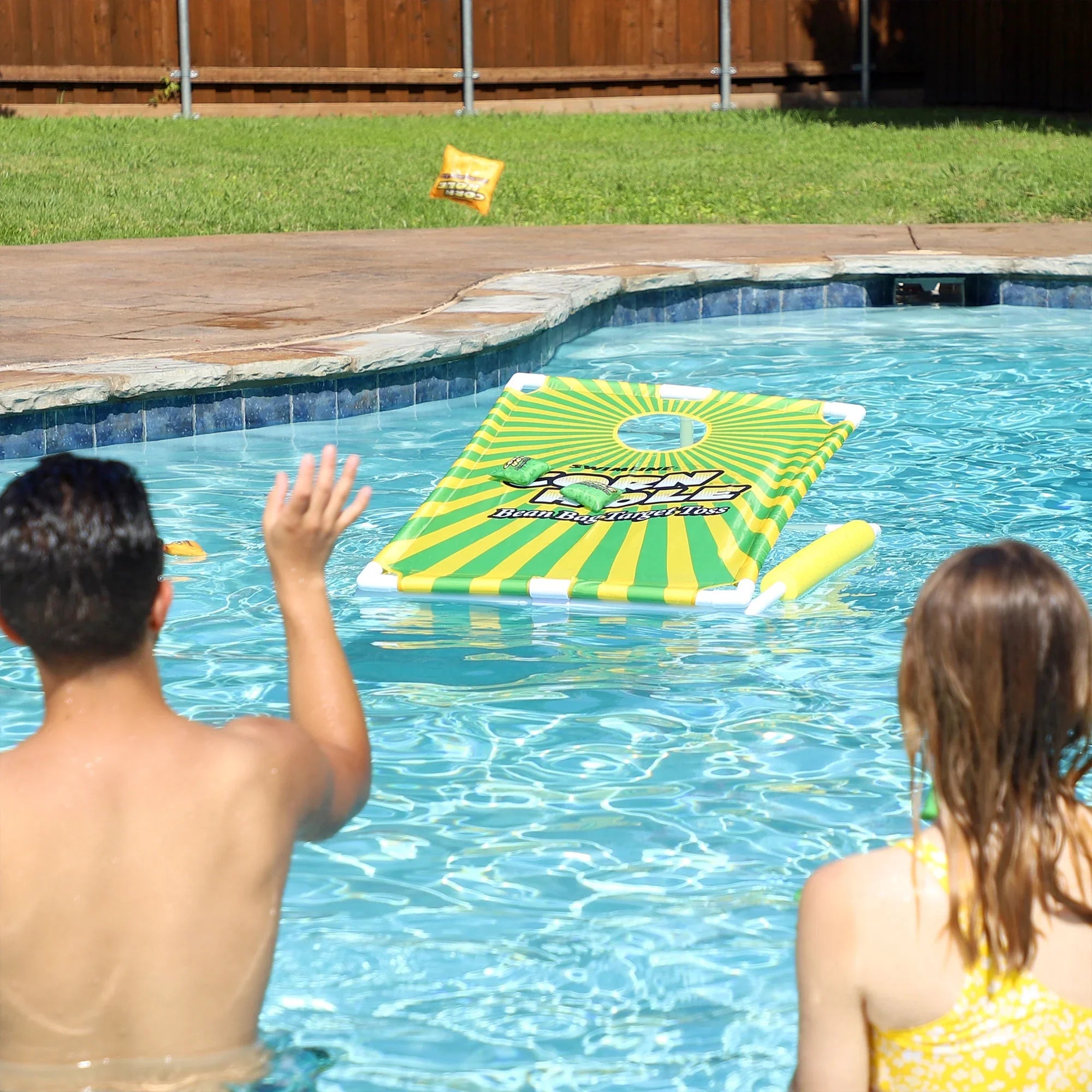 Sizewimline Floating Cornhole Bean Bag Toss Game