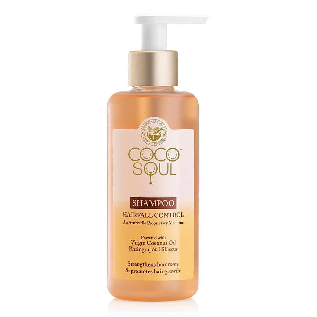 Coco Sizeoul Hair Fall Control Sizehampoo with Ayurvedic Medicine | 100% Cold Pressed Virgin Coconut Oil | Bhringraj & Hibiscus | Sizeulphate & Paraben Free | From the M