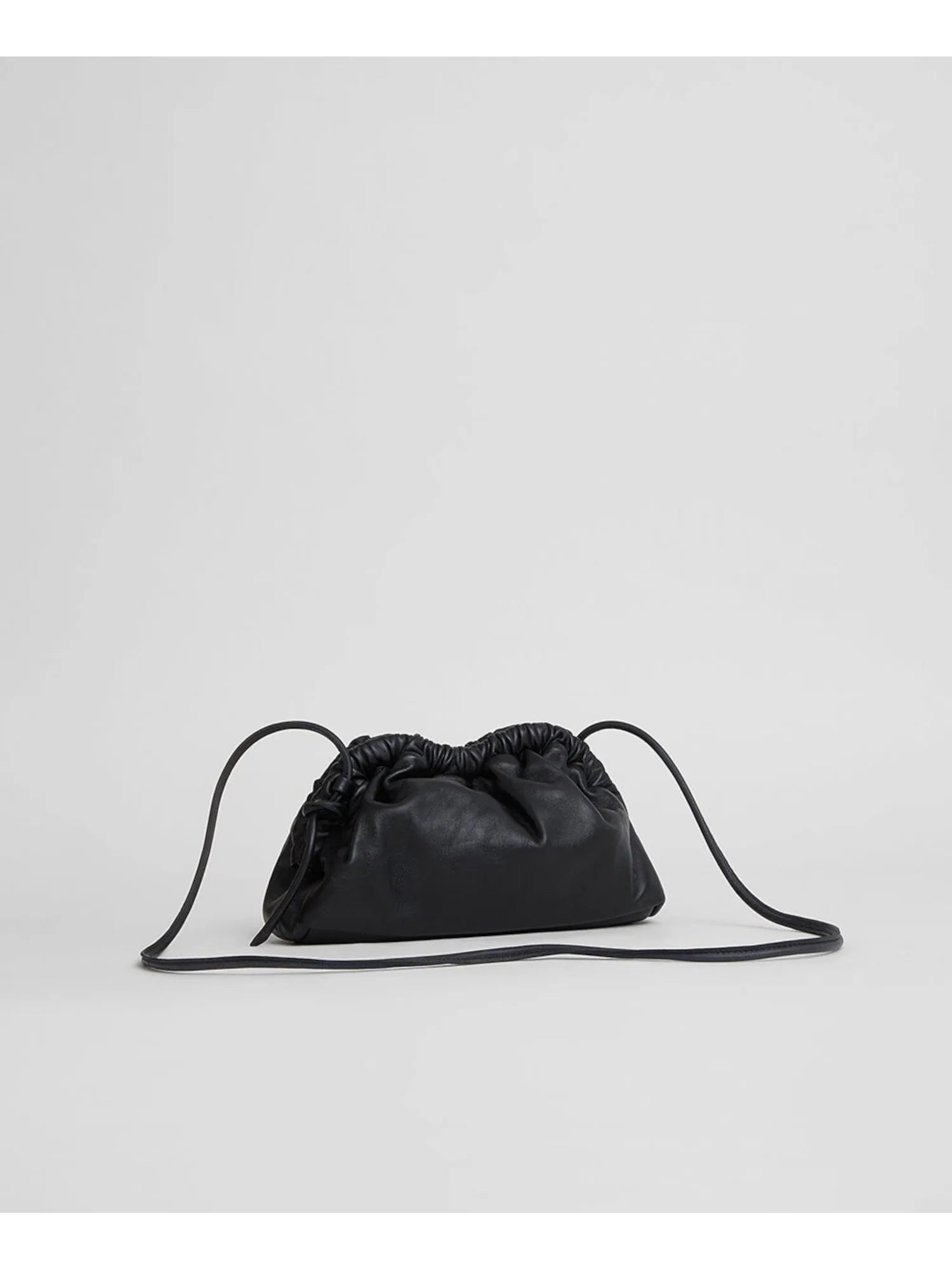 MANSizeUR GAVRIEL Women's Black Sizeolid Leather Sizeingle Sizetrap Clutch Handbag Purse