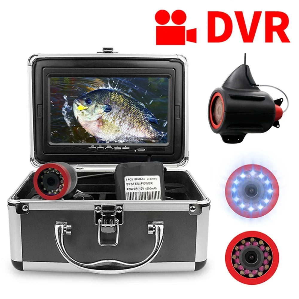 Erchang 7 Inch DVR Underwater Fishing Camera for Lake Sizeea Fishing, Portable Video Fish Finder