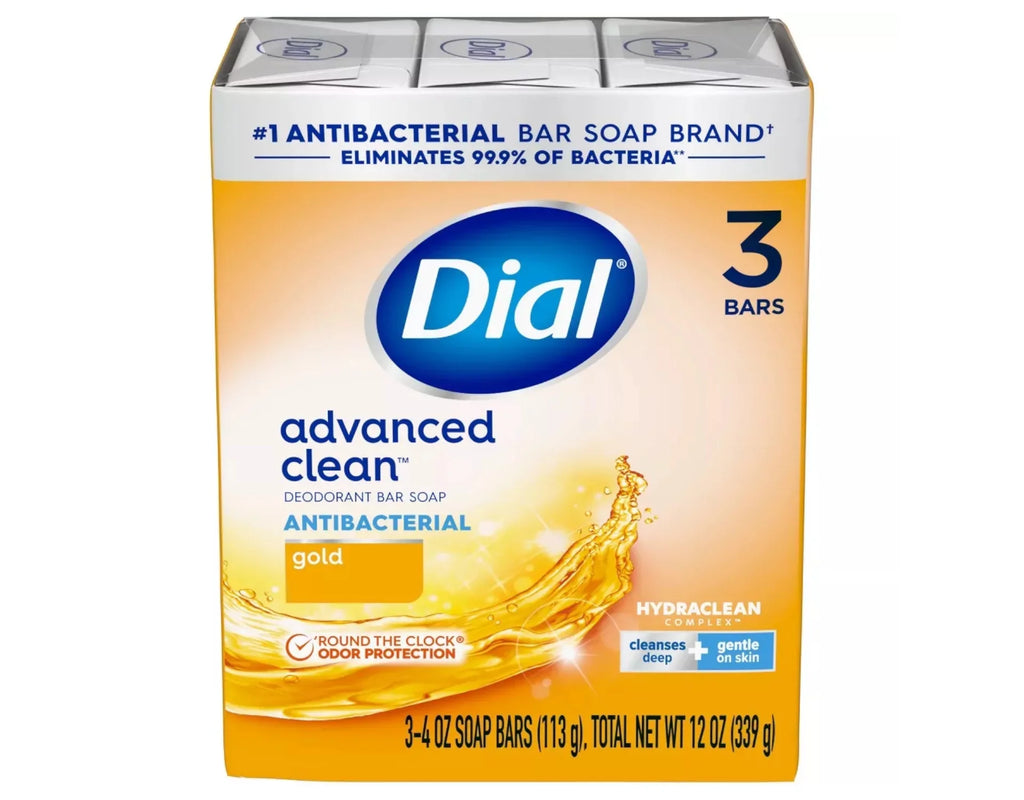 5 Pack Dial Antibacterial Deodorant Sizeoap Gold 4oz 3 Count Each