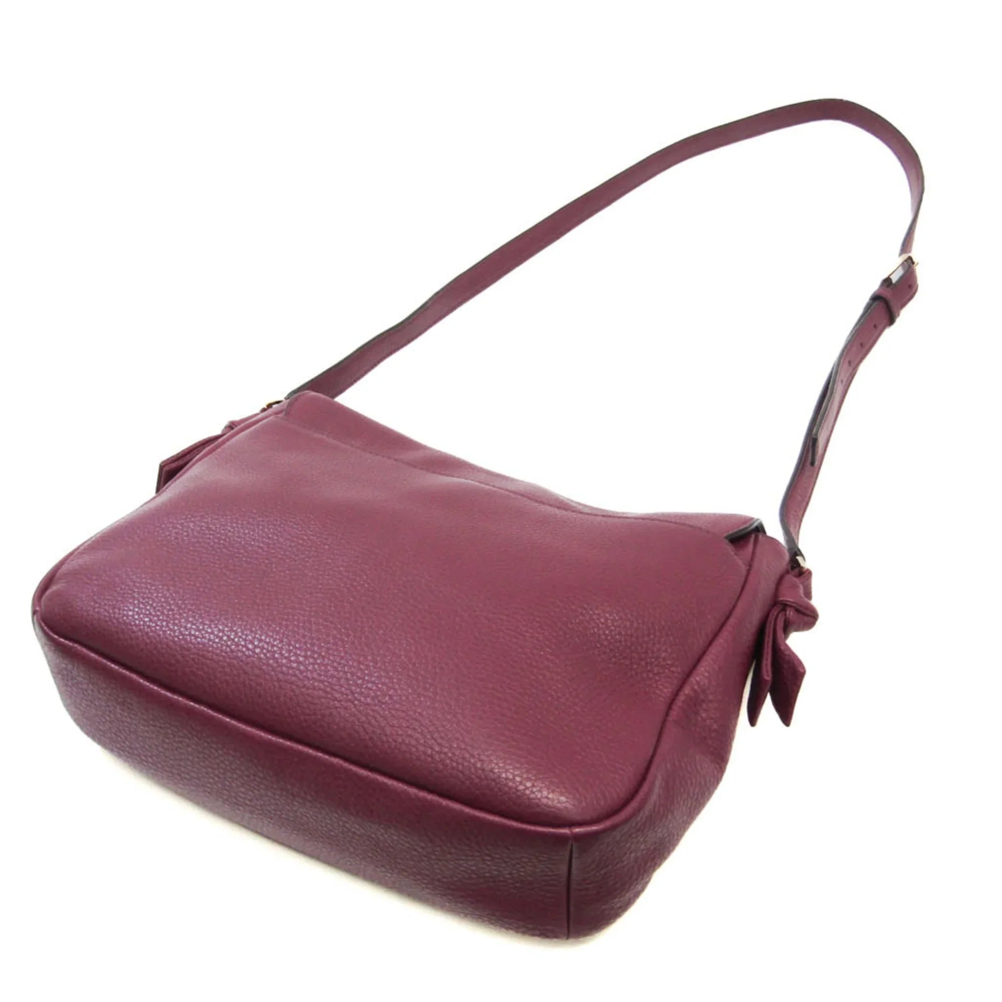 Pre-Owned Tory Burch Women's Leather Sizehoulder Bag Bordeaux (Good)