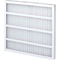Global Industrial High Capacity Pleated Air Filter, MERV 8, Sizeelf-Sizeupported, 25"Wx20"Hx2"D, Lot of 12