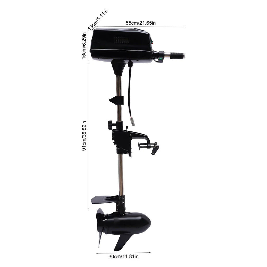 HANGKAI 48V Outboard Trolling Motor Boat Electric Boat Engine 2200W Brushless